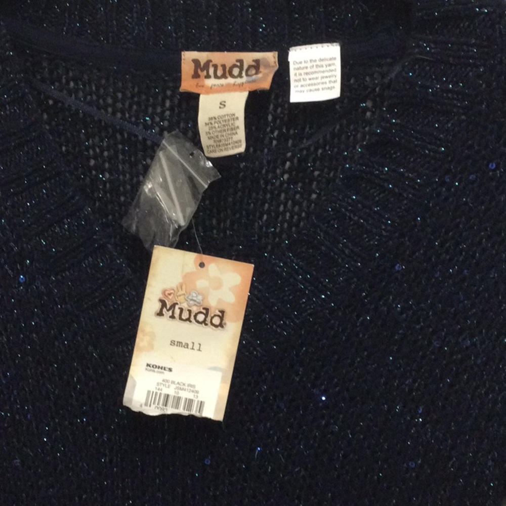 NWT blue sparkle sweater - Picture 3 of 3